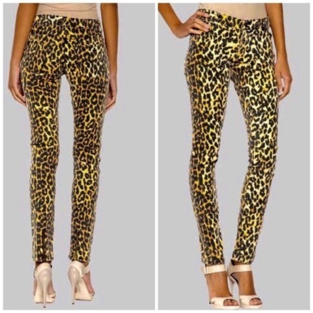 Rebecca Minkoff Leopard Skinny Ankle Jeans